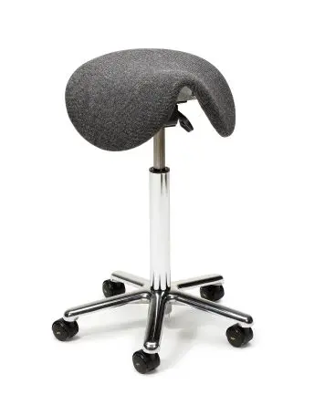 Produktfoto 1 von Treston Barhocker mit Rädern Gewebe Schwarz bis 120 kg