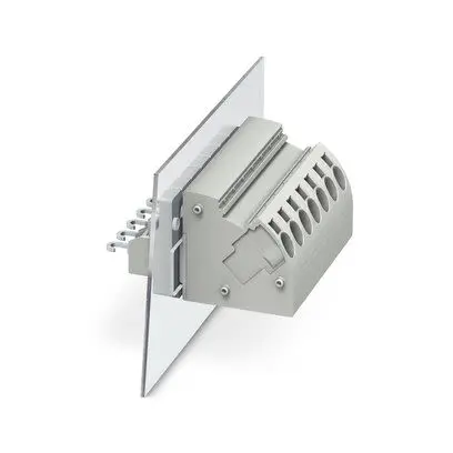 Produktfoto 1 von Phoenix Contact PWO 4-POT-SL/S Anschlussklemmenstecker für Panel mit Durchkontaktierung 45 Grad, 2-polig / 1-reihig,