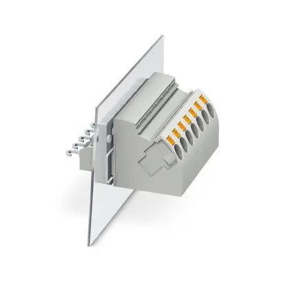 Produktfoto 1 von Phoenix Contact PW 4-POT-SL Anschlussklemmenstecker für Panel mit Durchkontaktierung, 2-polig / 1-reihig, Raster 8.1 mm