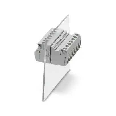 Produktfoto 1 von Phoenix Contact UW 4 Anschlussklemmenstecker für Panel mit Durchkontaktierung 0°, 2-polig / 1-reihig, Raster 8.1 mm