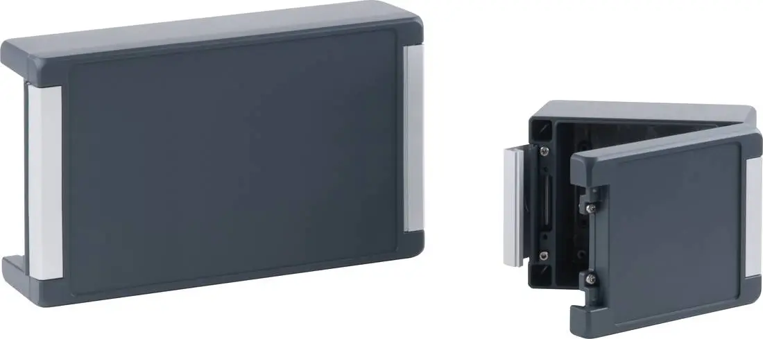 Produktfoto 1 von Bopla Bocube Alu; Gehäuse; Aluminium; Graphitgrau; IK07, IK08 IP68, IP69, IP66 Breite 242 mm Höhe 120 mm Länge 363 mm