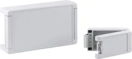 Produktfoto 1 von Bopla Bocube Alu; Gehäuse; Aluminium; Hellgrau; IK07, IK08 IP66, IP69, IP68 Breite 242 mm Höhe 120 mm Länge 363 mm