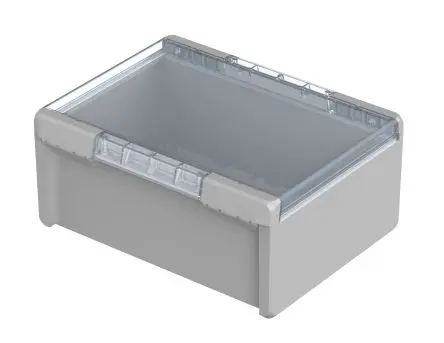 Produktfoto 1 von Bopla Bocube; Gehäuse; Polycarbonat; Hellgrau; IK07 IP66, IP68 Breite 364 mm Höhe 160 mm Länge 284 mm