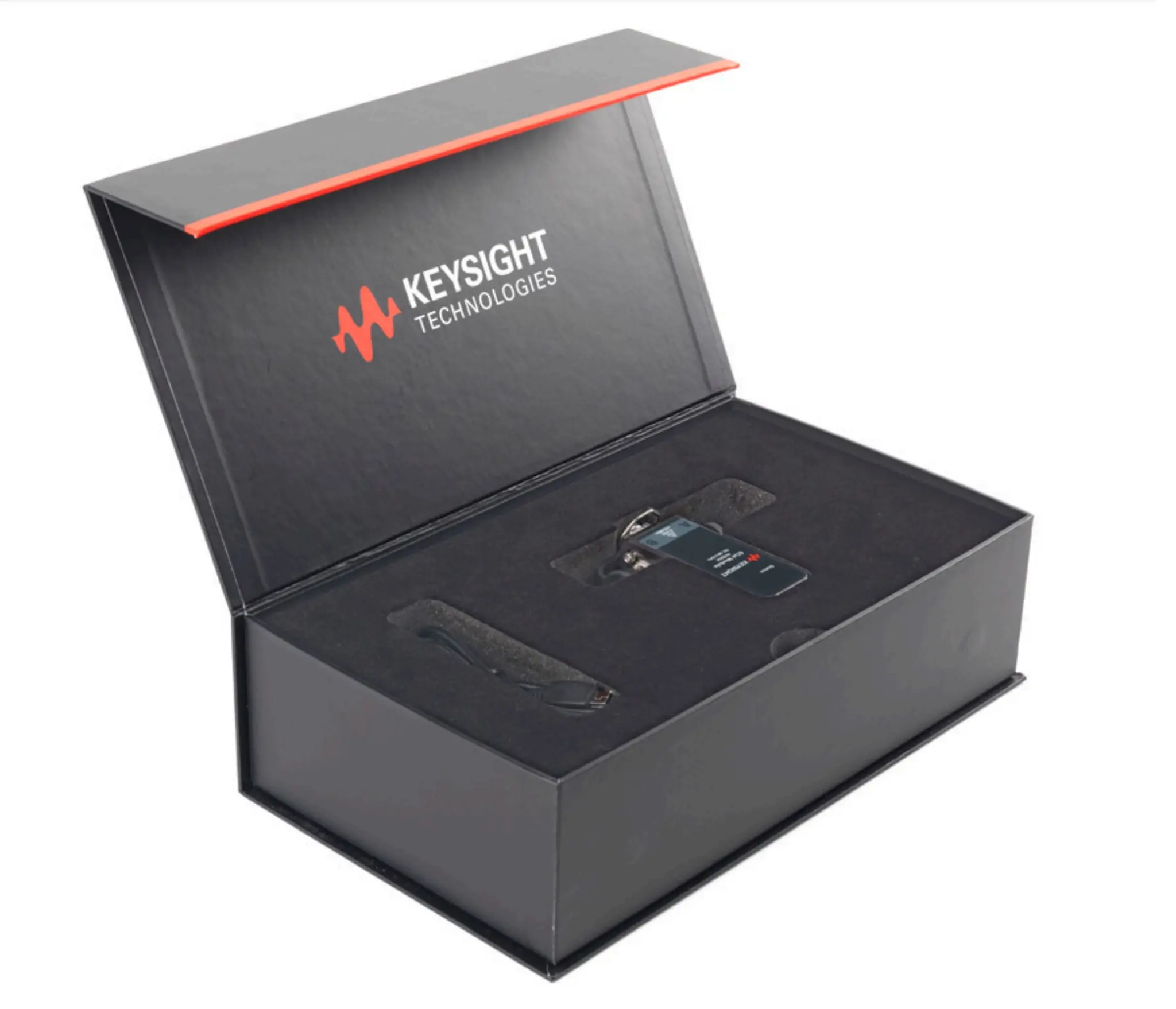 Keysight Technologies Kunststoff Aufbewahrungsbox, Schwarz 77 mm x 29 mm x 27 mm
