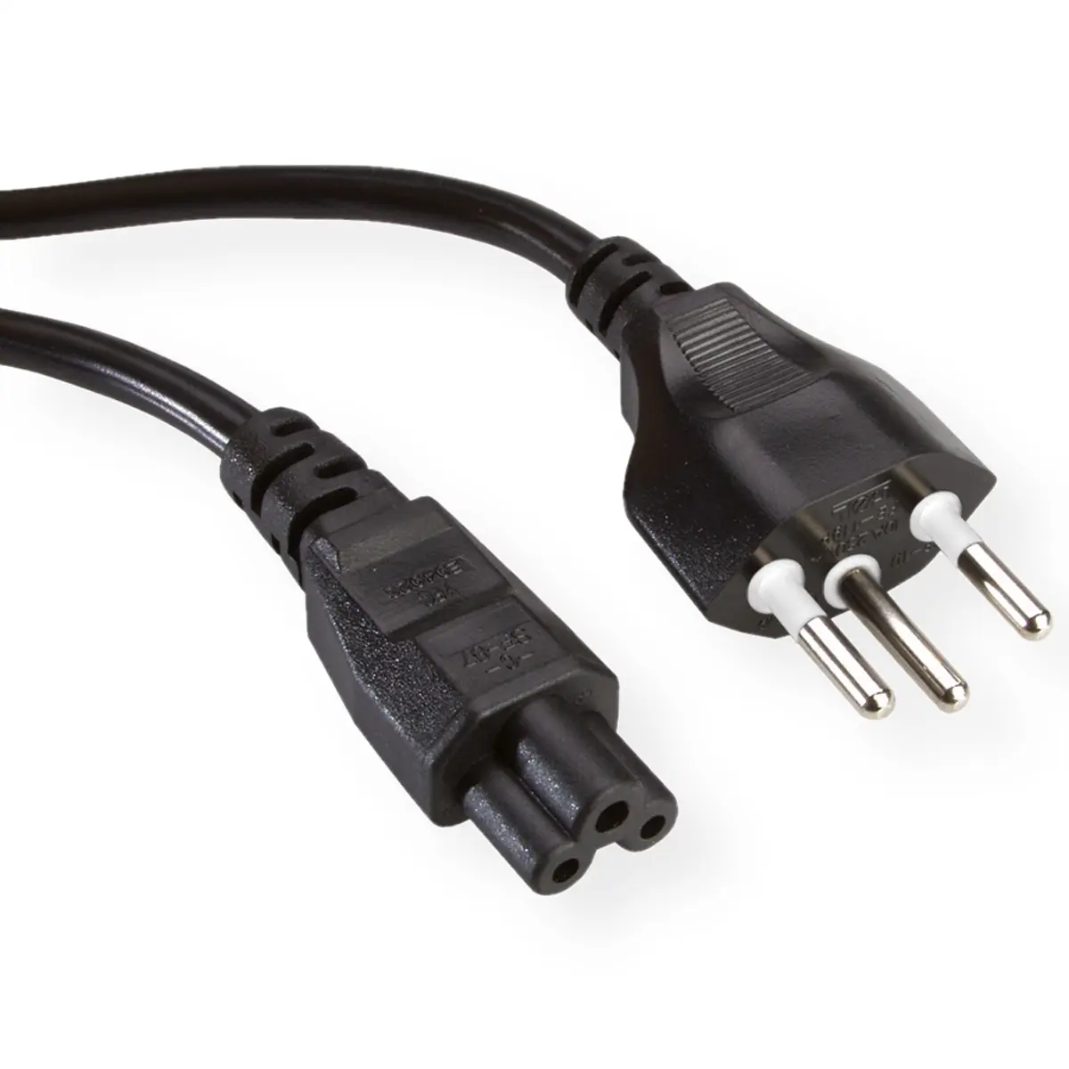 Produktfoto 1 von Roline Netzkabel, A Stecker, B IEC C5, 1.8 m, 250 V