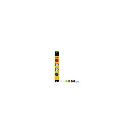 Produktfoto 1 von Pilz PIT gb Not-Aus-Drucktaster, SMD, 1 Schließer/2 Öffner, Rot, Weiß Beleuchtet IP65, 40mm, x 40 mm, Stopp
