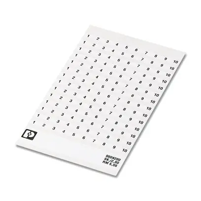Produktfoto 1 von Phoenix Contact SK Polyester Markierungskarte für Anschlussklemmenblock