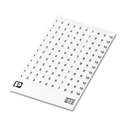 Produktfoto 1 von Phoenix Contact SK Polyester Markierungskarte für Anschlussklemmenblock