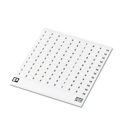 Produktfoto 1 von Phoenix Contact SK Polyester Markierungskarte für Anschlussklemmenblock