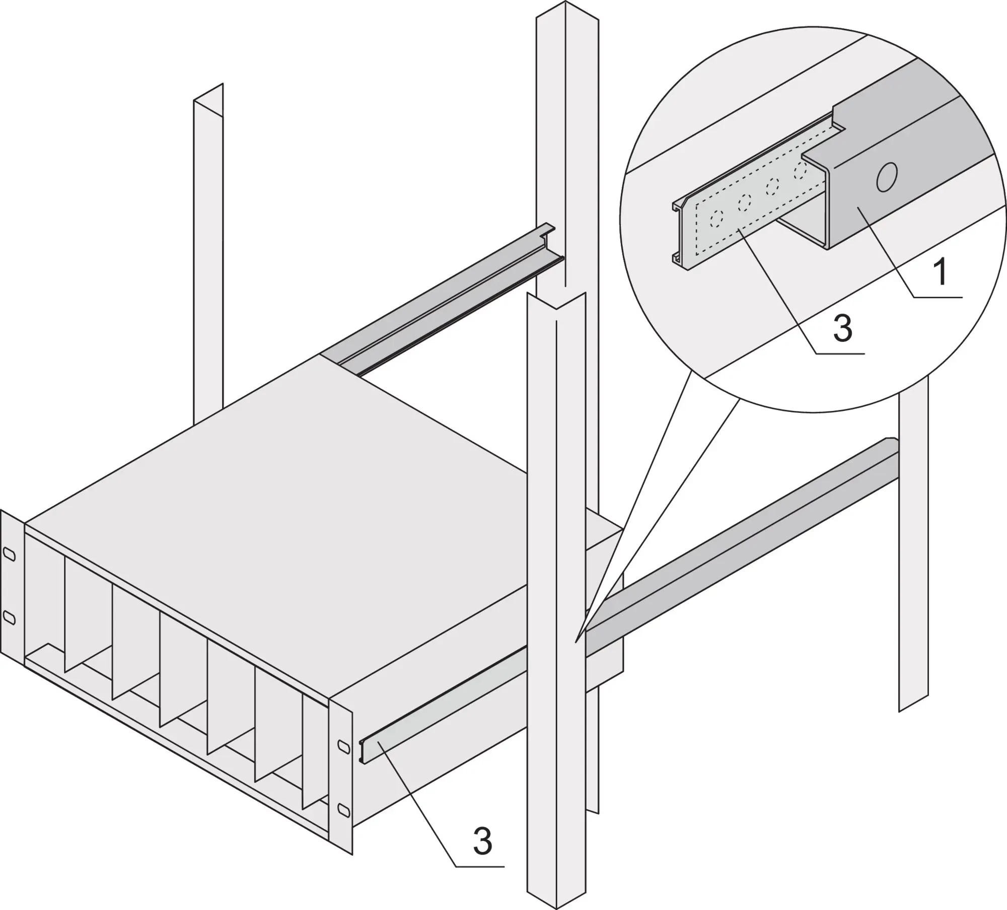 Produktfoto 1 von nVent SCHROFF Adapter, für Baugruppenträger 24562