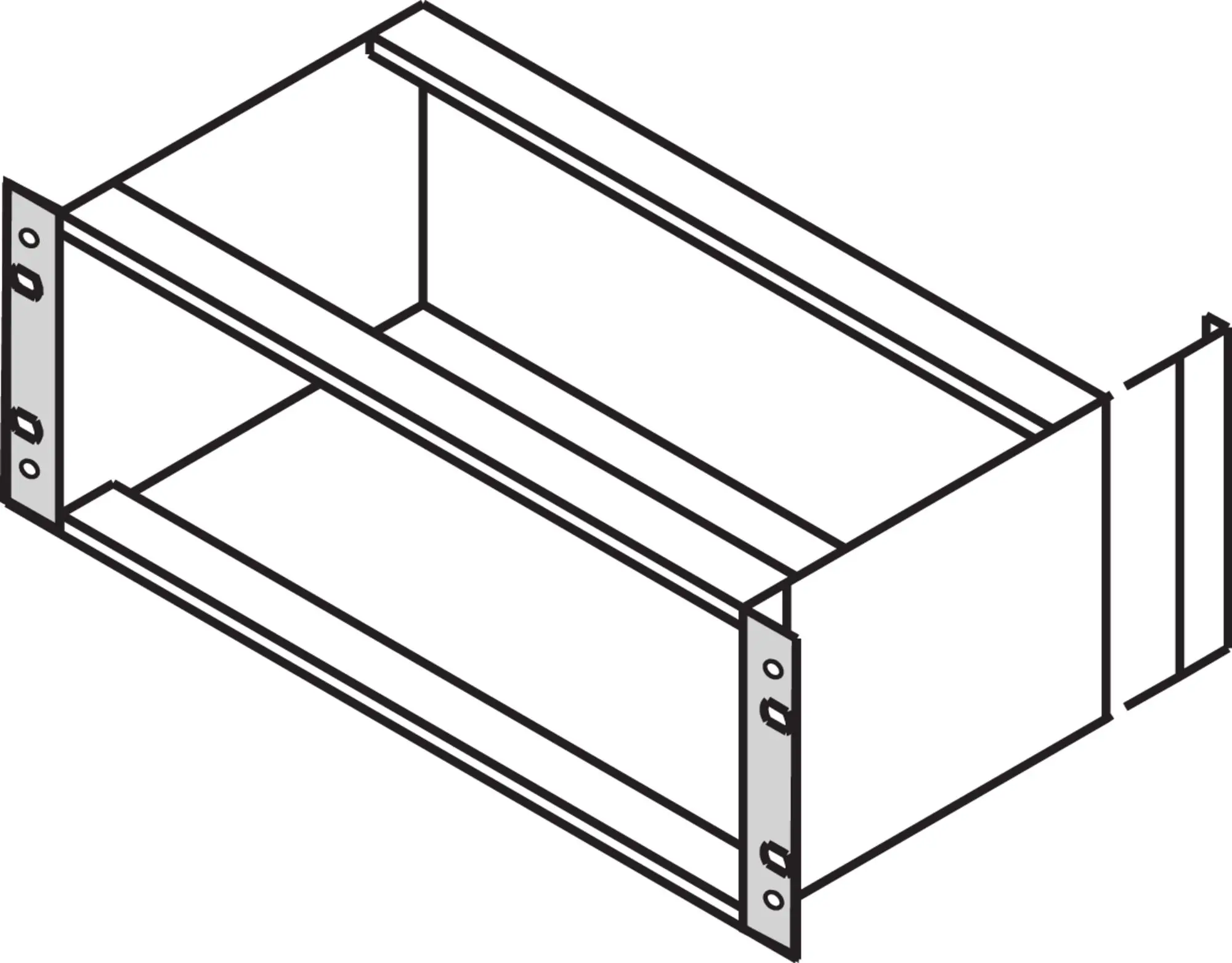 nVent SCHROFF 24564 Rack-Montagezubehör, Halter für Baugruppenträger, Aluminium 19 in, 1 Per Pack Stück