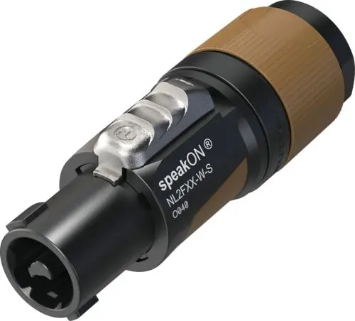 Produktfoto 1 von Neutrik 2-polig Gerade Lautsprecherklemmen, Kabel Stecker 37A Schwarz Schraubbefestigung