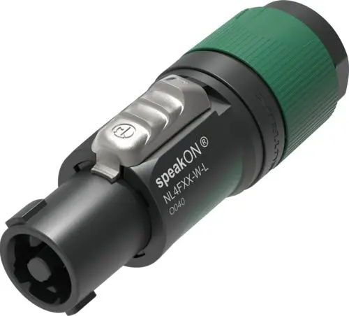 Produktfoto 1 von Neutrik 4-polig Gerade Lautsprecherklemmen, Schraubanschlussklemme Stecker 37A Schwarz Schraubbefestigung