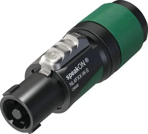 Produktfoto 1 von Neutrik 4-polig Gerade Lautsprecherklemmen, Schraubanschlussklemme Stecker 37A Schwarz Schraubbefestigung