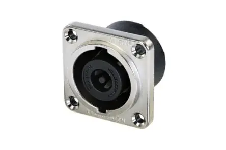 Produktfoto 1 von Neutrik NL8MPRXX Leistungssteckverbinder Schwarz, 250V ac, Panel 30A