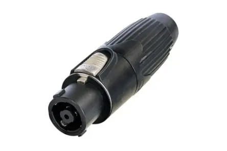 Produktfoto 1 von Neutrik NLTFX Leistungssteckverbinder Schwarz 2P+PE, 250V ac, Lot Gerade IP50 30A