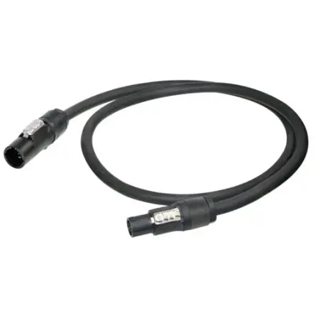 Produktfoto 1 von Neutrik Netzkabel, 3-adrig Schwarz, 1 m, 250V