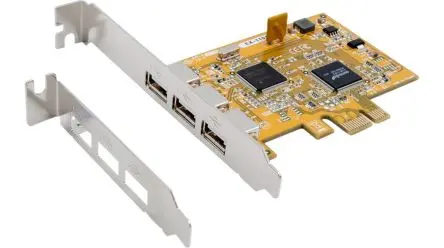 Produktfoto 1 von Exsys 3 Anschl. PCIe Netzwerkkarte 480Mbit/s PCIe
