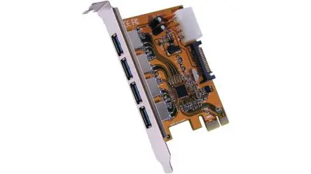 Produktfoto 1 von Exsys 4 Anschl. PCIe Netzwerkkarte 480Mbit/s RJ45