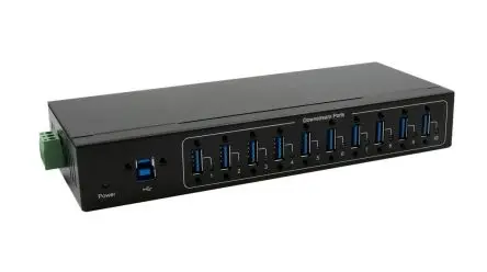 Produktfoto 1 von Exsys, USB 3.2 USB-Hub, 10 USB Ports, USB T: 78 mm H: 30.7 mm B: 200mm