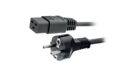Produktfoto 1 von Feller VIIG-H05VVF3G150-C19 Netzkabel, 3-adrig Schwarz /Ø 8.20 mm Außen-ø , 2.5 m 70 °C, 250V, Polyvinylchlorid
