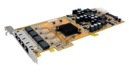Produktfoto 1 von Exsys 4 Anschlüsse PCIe Netzwerkkarte 1000Mbit/s RJ45