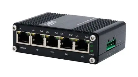 Produktfoto 1 von Exsys EX-62020PoE Industrial-Ethernet-Switch 5-Port Unmanaged Power Over Ethernet 1Gbit/s