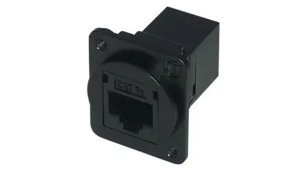 Produktfoto 1 von TUK Limited, D Universal Kupplung, RJ45 Buchsenleiste, Cat5e, Typ Ungeschirmt, L 31 mm, Typ Kupplung