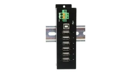 Produktfoto 1 von Exsys, USB 2.0 USB-Hub, 6 USB Ports, USB, Anschlussstecker T: 80.2 mm H: 132.5 mm B: 36.2mm