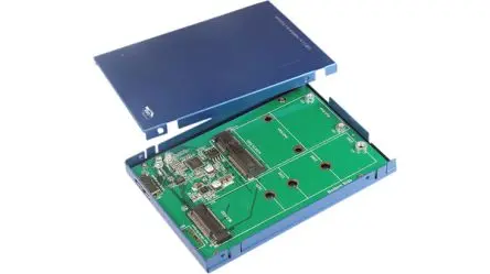 Produktfoto 1 von Exsys Festplattengehäuse, 2.5 in, M.2 SATA USB 3.1