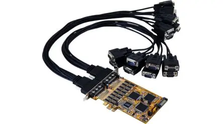 Produktfoto 1 von Exsys 16 Anschlüsse PCIe Netzwerkkarte RS232