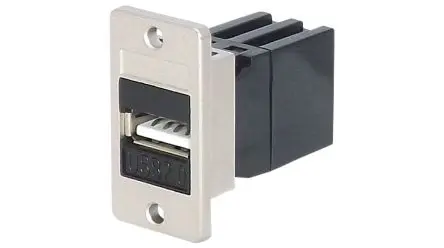 Produktfoto 1 von TUK Limited, Gerade KCUAA2bk Kupplung Buchse USB Typ A, Panel