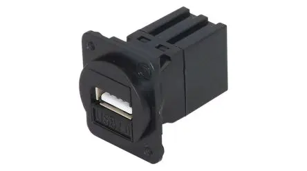 Produktfoto 1 von TUK Limited, Gerade Kupplung Buchse USB Typ A, Panel USB 2.0