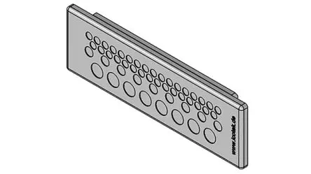 Produktfoto 1 von Icotek KEL-DP Kabelkanal Rahmen, Elastomer 12 mm 44mm