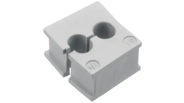 Produktfoto 1 von Icotek QT Single Kabeltülle 5 mm, Typ Kabeltülle bis Ø 5 mm Elastomer Grau -40 °C min. 90 °C max.