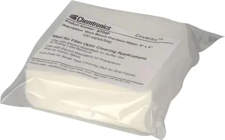 Produktfoto 1 von Chemtronics Coventry Econowipes Trocken Reinigung, Weiß Beutel, 100 x 100 mm, 100 pro Paket Tücher pro Packung