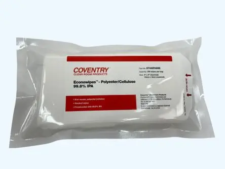 Produktfoto 1 von Chemtronics Coventry Econowipes Feucht Reinigung, Weiß Beutel, 100 x 100 mm, 200 pro Paket Tücher pro Packung