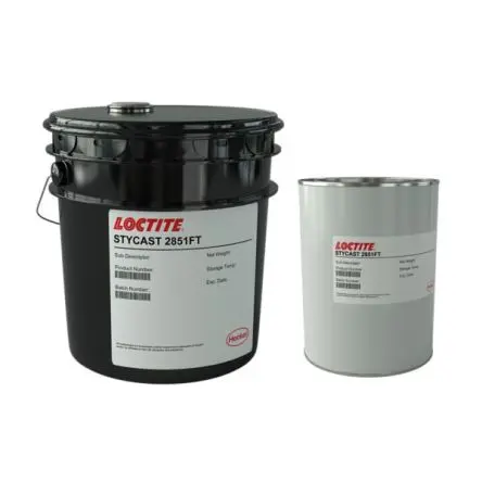 Produktfoto 1 von Loctite STYCAST 2851FT Vergussmasse Epoxidharz Zinn 5 gal Schwarz