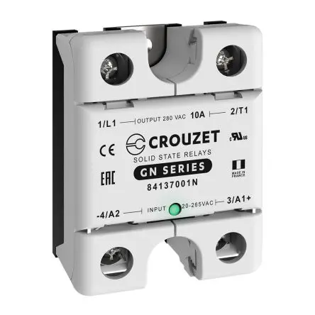 Produktfoto 1 von Crouzet GN Panel Halbleiterausgang 280 V ac 265V ac / 10 A