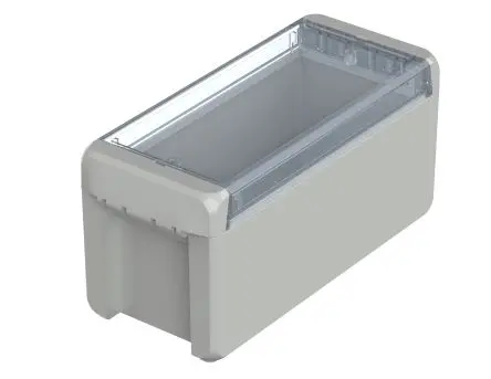 Produktfoto 1 von Bopla Bocube; Universalgehäuse; Polycarbonat; Hellgrau; IK07 IP66 Breite 90 mm Höhe 80 mm Länge 191 mm