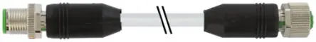 Produktfoto 1 von Murrelektronik Limited 7000, 8-polig Sensor-Betätigungselementkabel, Gerade Stecker 8 / Gerade Buchse, Länge 2 m
