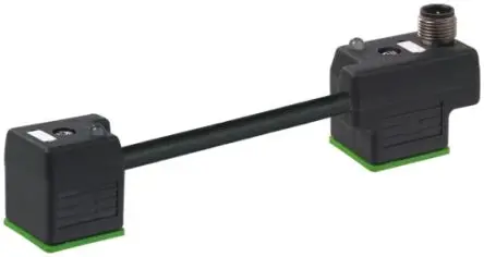 Produktfoto 1 von Murrelektronik Limited MSUD Magnetventil-Kabelstecker 4P / 24V, Schwarz