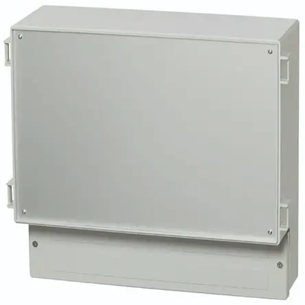 Produktfoto 1 von Fibox PC; Universalgehäuse; Polycarbonat; Grau; IK07 IP65 Breite 383 mm Höhe 383 mm Länge 134 mm