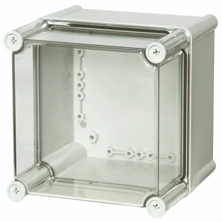 Produktfoto 1 von Fibox PC; Universalgehäuse; Polycarbonat; Grau; IK08 IP65 Breite 190 mm Höhe 190 mm Länge 130 mm