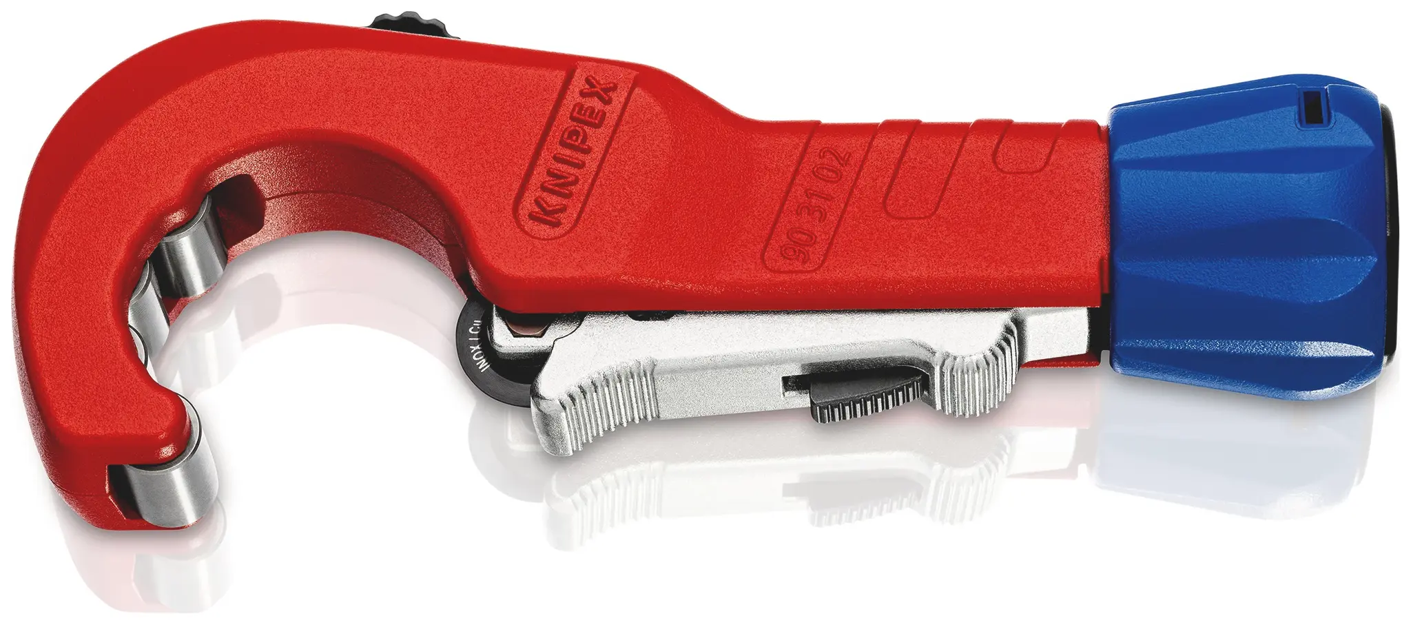 Produktfoto 1 von Knipex 90 31 02 SB Rohrschneider Stahl für Messing, Rohre aus Kupfer und rostfreiem Stahl, 35 mm
