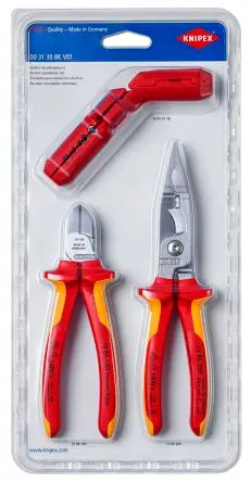 Produktfoto 1 von Knipex Elektriker-Werkzeugsatz Werkzeugsatz 3-teilig