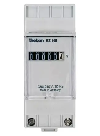Produktfoto 1 von Theben BZ 145 Zähler Zähler Mechanisch 6-stellig 230V ac, Stunden