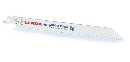 Produktfoto 1 von Lenox Federstahl, HSS Holz, Feuerwehreinsatz, Gusseisen, Kontur Metall, Dickes Metall, Nagelverbundholz, Kultivierter