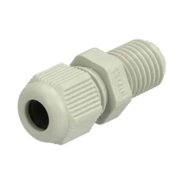 Produktfoto 1 von Fibox GPA Kabelverschraubung, M12 Polyamid Hellgrau 3 mm/ 6 mm, IP68