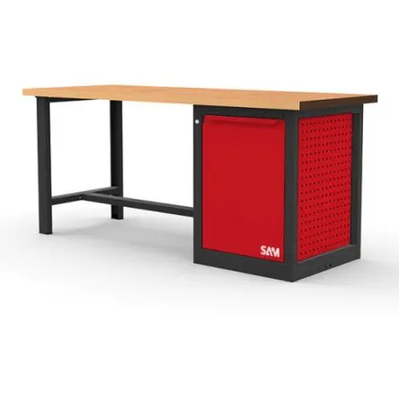Produktfoto 1 von SAM ETAB-200M1P Werkbank Metall Werkbank L. 2000 mm B. 880mm H. 750 mm